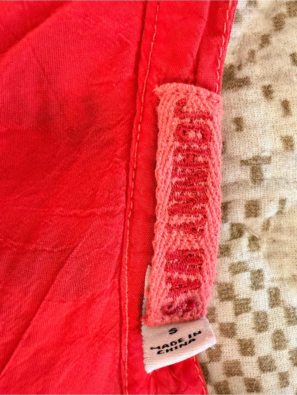 Johnny Was Red Embroidered Tassel Boho Tunic - Picture 7 of 7